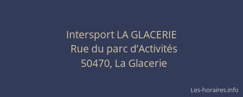 Intersport LA GLACERIE