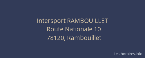 Intersport RAMBOUILLET