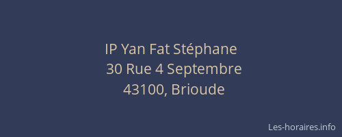 IP Yan Fat Stéphane