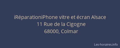 iRéparationiPhone vitre et écran Alsace