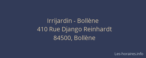 Irrijardin - Bollène