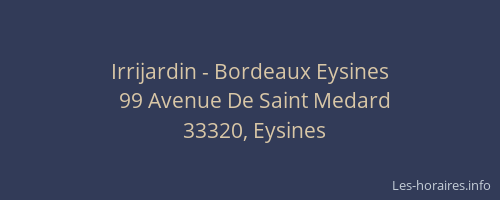 Irrijardin - Bordeaux Eysines