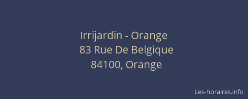Irrijardin - Orange
