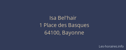 Isa Bel'hair
