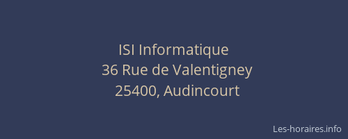 ISI Informatique