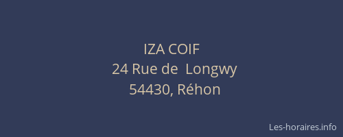 IZA COIF