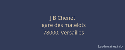 J B Chenet