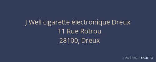 J Well cigarette électronique Dreux