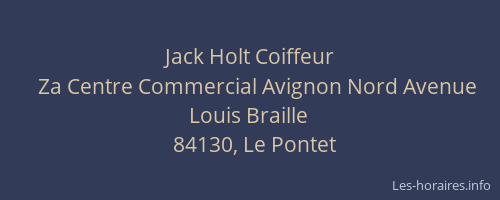 Jack Holt Coiffeur