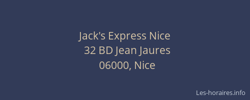 Jack's Express Nice