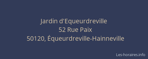 Jardin d'Equeurdreville