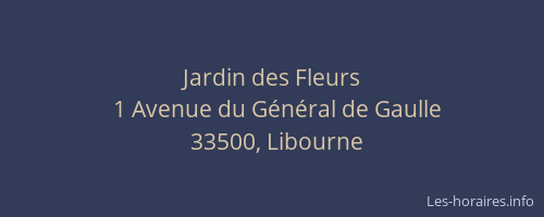 Jardin des Fleurs