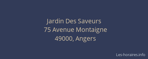 Jardin Des Saveurs