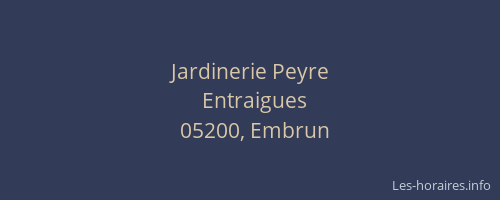 Jardinerie Peyre