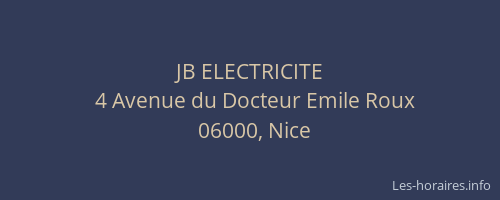 JB ELECTRICITE