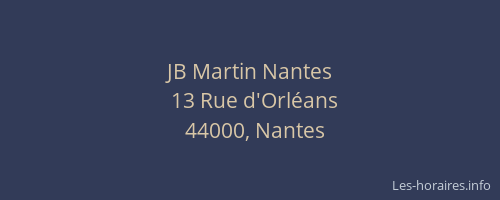 Jb shop martin nantes