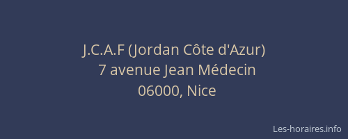 J.C.A.F (Jordan Côte d'Azur)