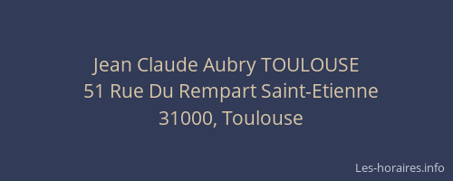 Jean Claude Aubry TOULOUSE