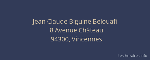 Jean Claude Biguine Belouafi
