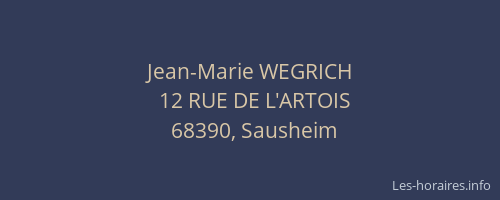 Jean-Marie WEGRICH