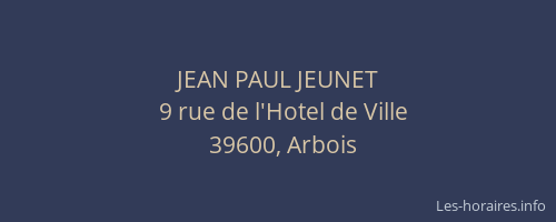 JEAN PAUL JEUNET