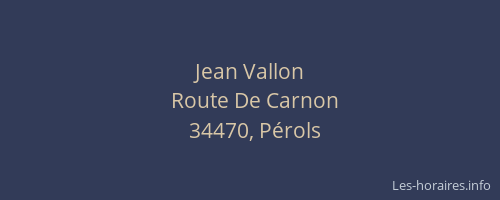 Jean Vallon