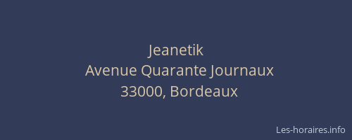 Jeanetik