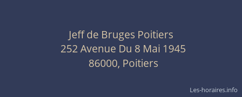 Jeff de Bruges Poitiers