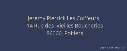 Jeremy Pierrick Les Coiffeurs