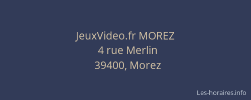 JeuxVideo.fr MOREZ