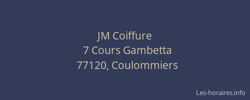 JM Coiffure