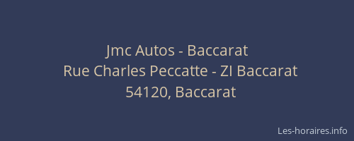 Jmc Autos - Baccarat