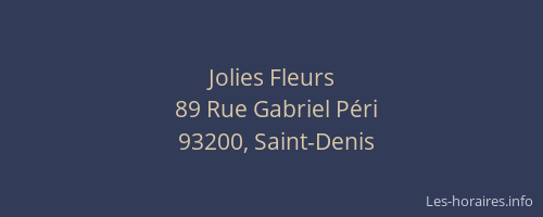 Jolies Fleurs