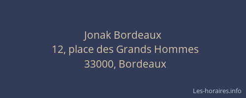 Jonak Bordeaux