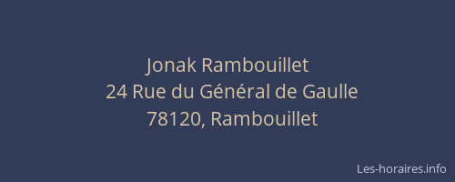 Jonak Rambouillet