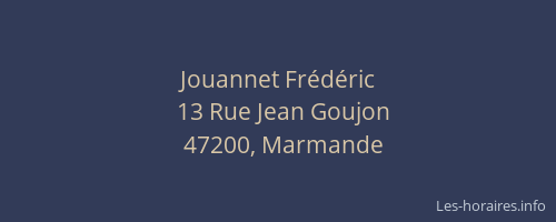 Jouannet Frédéric