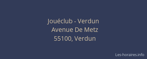 Jouéclub - Verdun