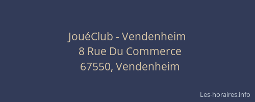 JouéClub - Vendenheim