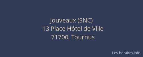 Jouveaux (SNC)