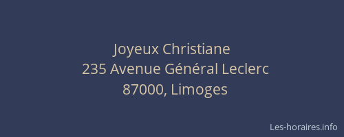 Joyeux Christiane