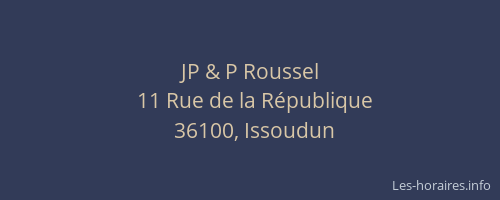 JP & P Roussel