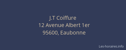 J.T Coiffure