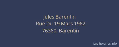 Jules Barentin