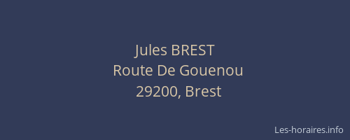 Jules BREST