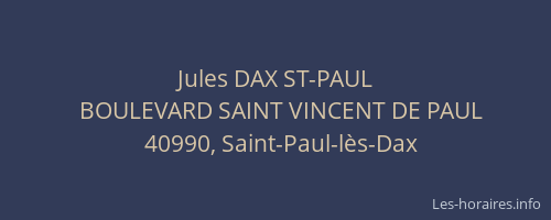 Jules DAX ST-PAUL