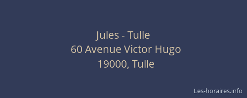 Jules - Tulle