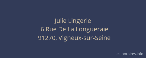 Julie Lingerie
