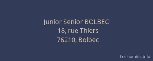 Junior Senior BOLBEC