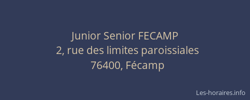 Junior Senior FECAMP