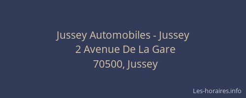 Jussey Automobiles - Jussey